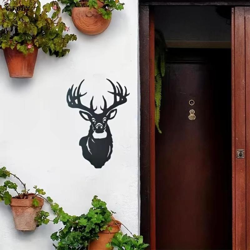 Metal Moose Wall Art Anticorrosive Garden Decor