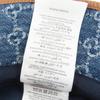 Pristine GUCCI hat GG Jacquard Lamb Leather Denim Bucket Hat Women L 816543 Used