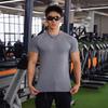 Men's Stretch Cotton Cuffed Short Sleeve Basketball & Running T-shirt