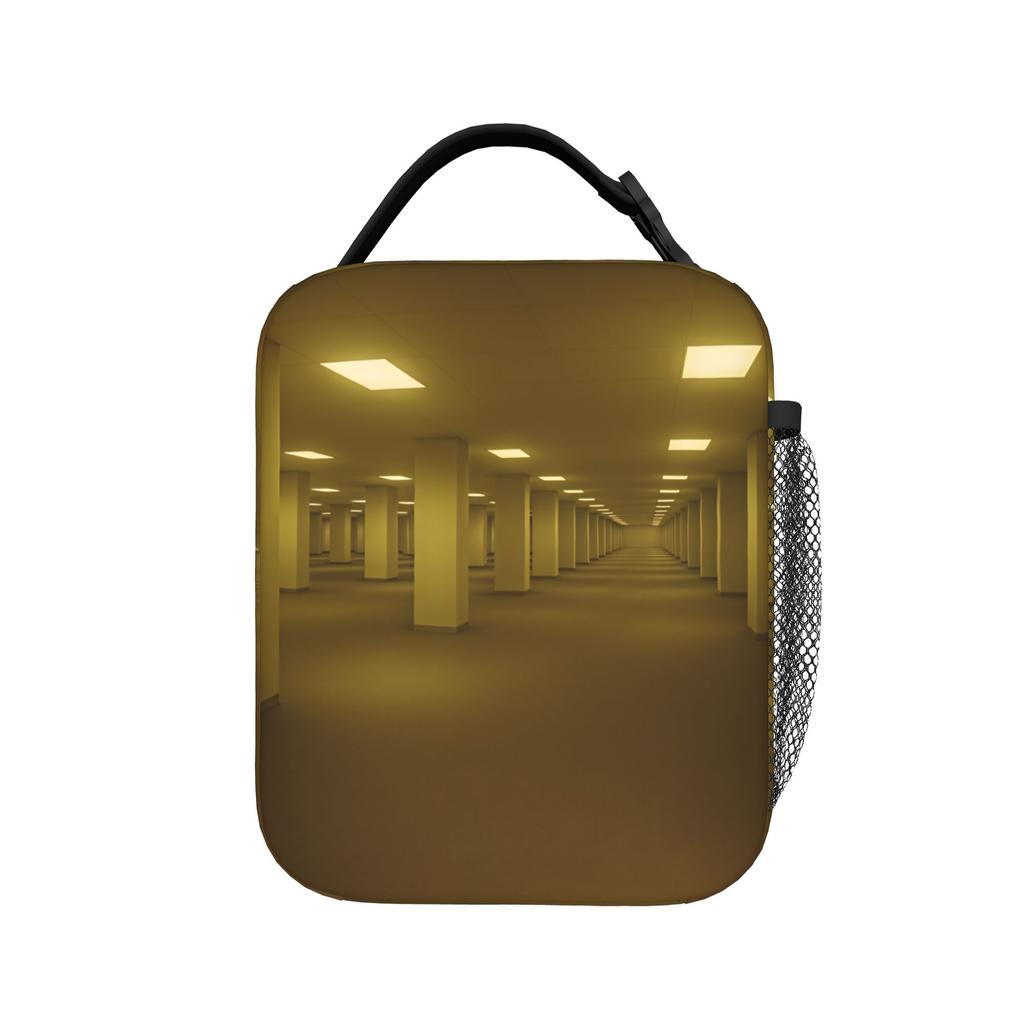 2026 Horror Movie Backrooms Lunch Bag Aesthetic Lunch Box Picnic Convenient Thermal Tote Handbags For Women Oxford Cooler Bag