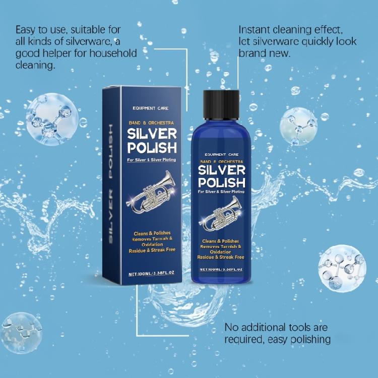 100ml Silberinstrumentenpolitur Angebot Große Reinigungs- & Polierwirkung für Ausstellungsräume Effektive Silberinstrumentenpolitur