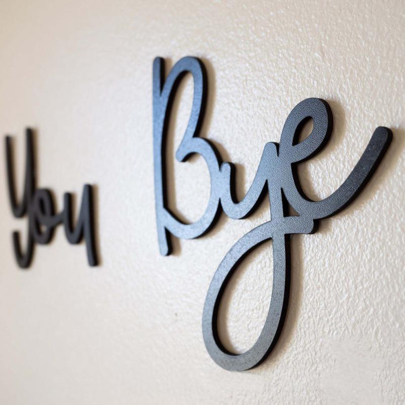Bohemian Wooden "LOVE YOU BYE" Wall Sign 