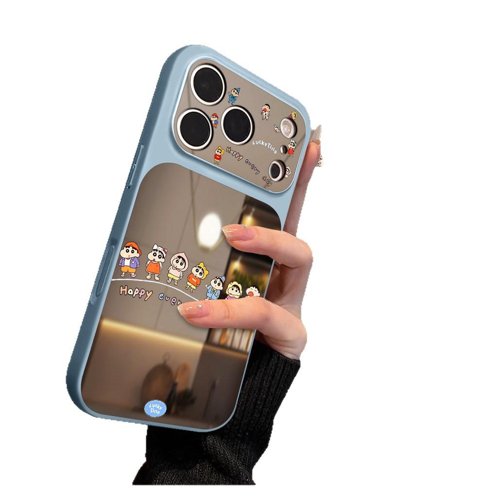 A row of small new applications iPhone17 mobile phone case 16/14Pro Apple 13 Pro mirror 15promax17a