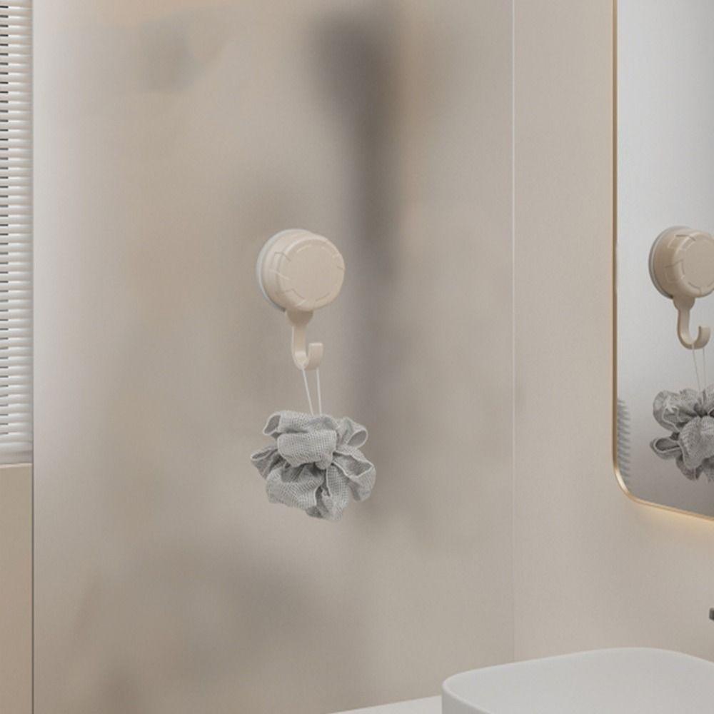 3Pcs Reusable Suction Cup Hooks Detachable Kitchen Storage Hook Nail-free Vacuum Hooks  Entryway