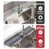 Soft Kitchen Sink Draining Pad Easy Clean Sink Splash Pad Silicone Splash Guards  Kitchen Use