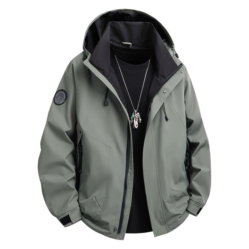 Wiosna i Jesień Nowa Odzież Outdoorowa Kurtka Męska Kurtka Casual Wiatroodporna i Wodoodporna Odzież Jesienna Odzież Wierzchnia