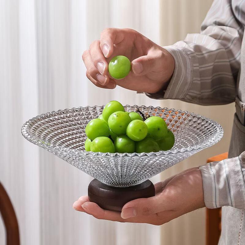 Minimalist Glass Fruit and Candy Serving Dish