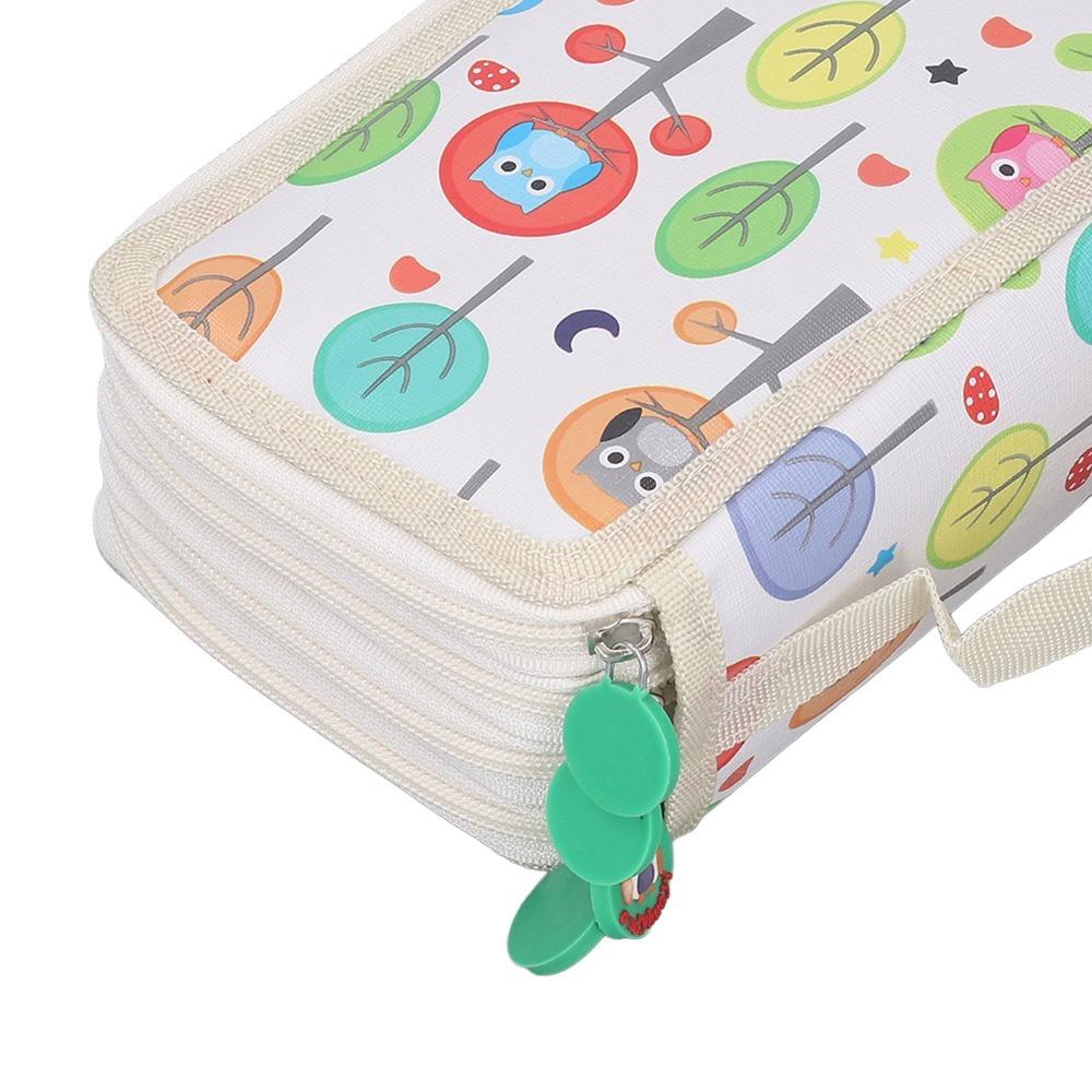 Foldable Colored Pencil Case 4 Layers Colored Pencil Bag Pencil Holder Art Beginner