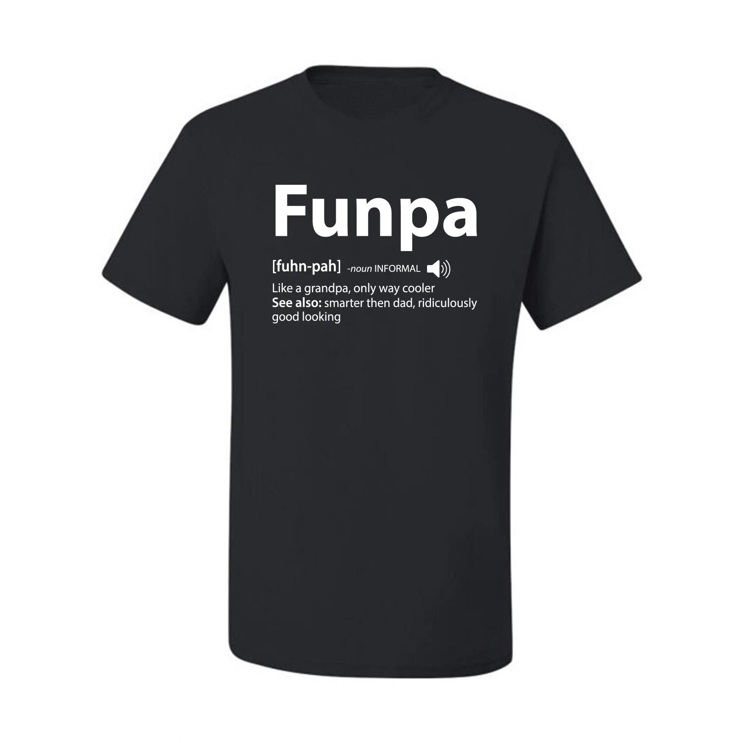 Funpa Like A Regular Grandpa Dad Gift Men Graphic T- Shirt 2XL