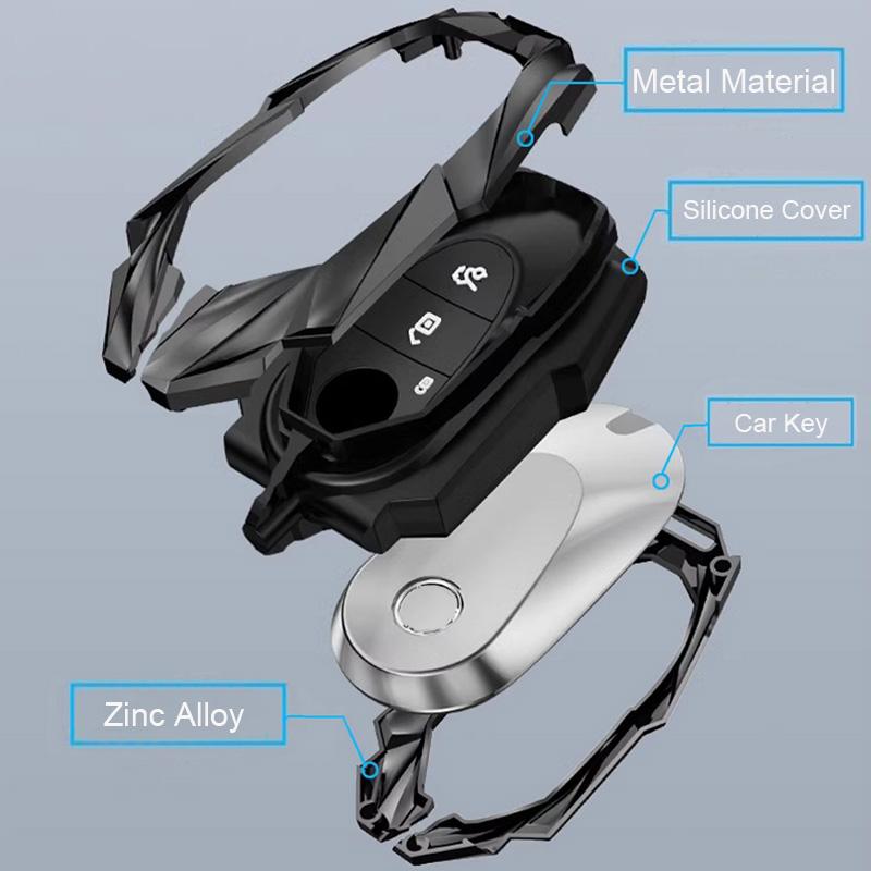 Car Key Case Cover Shell For Mercedes Benz C E S Class Glc W206 W223 W214 E300 C260 C300 S450 S500 S400 Fob Accessories
