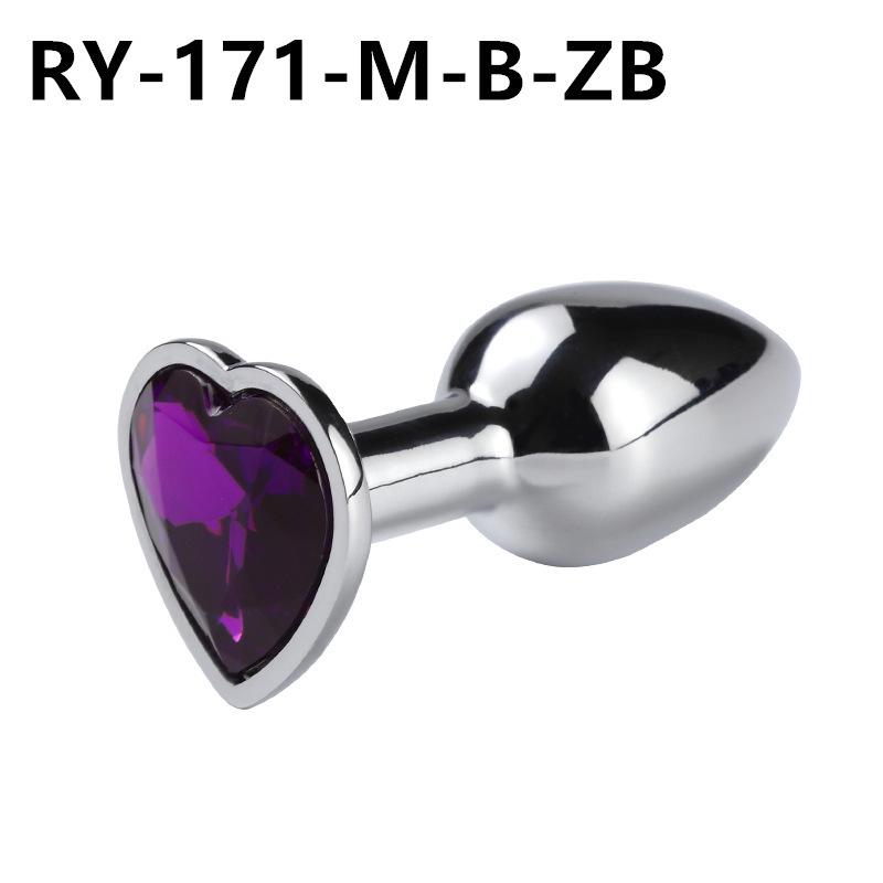 Heart-Shaped Metal Anal Plug - Prostate Massager & Dilation Toy for Adults