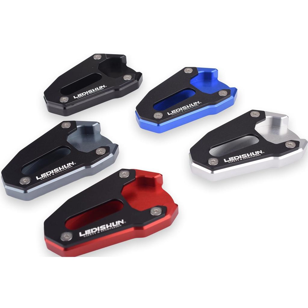 LEDISHUN Motorcycle Side Stand Plate for Suzuki SV650X (2018-2024) and SV650 (2016-2024) (Blue)