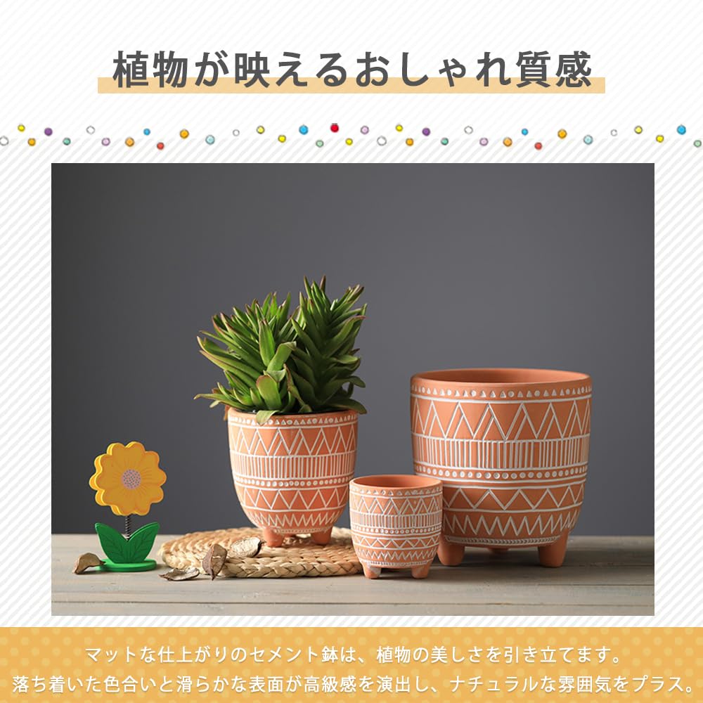 AZNABLE Flower Stylish Ceramic Drain Red Ceramic Unglazed Retro Flower Pot Diameter 16 x Height Pot, Planter, Hole, Ceramic, Clay, Style, (Blue, 16cm)