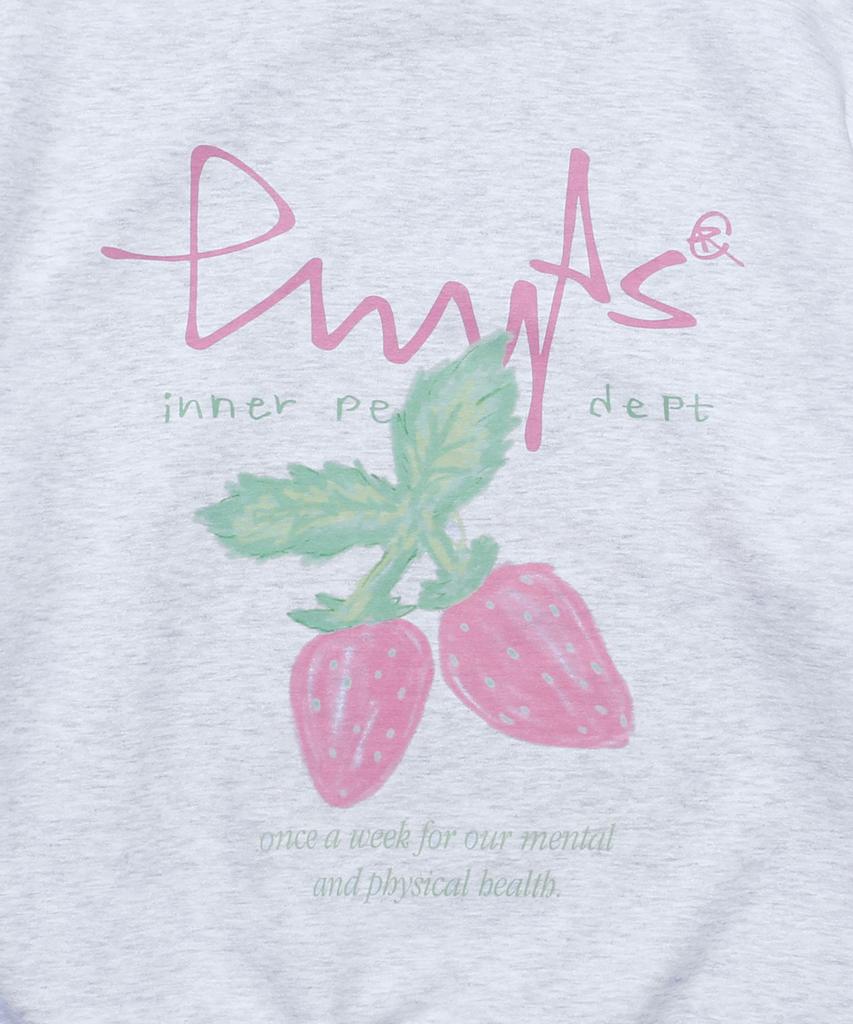 PHYSICAL DEPARTMENT Strawberry Sweatshirt_Light Gray