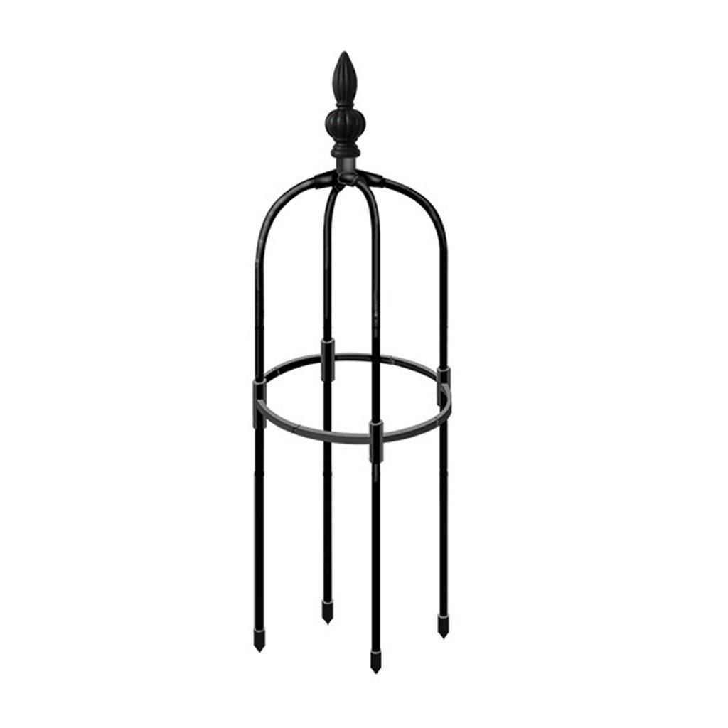 Climbing Plant Tower Stainless Steel Metal Plant Support Climbing Vine Tower for Garden Roses Tomatoes Black