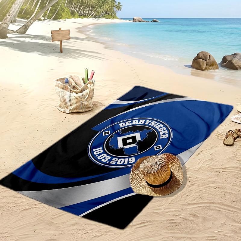 Asciugamano da Spiaggia con Stampa Calcio Hamburger SV, Asciugamano Grande Morbido ad Asciugatura Rapida per Spiaggia Campeggio Nuoto