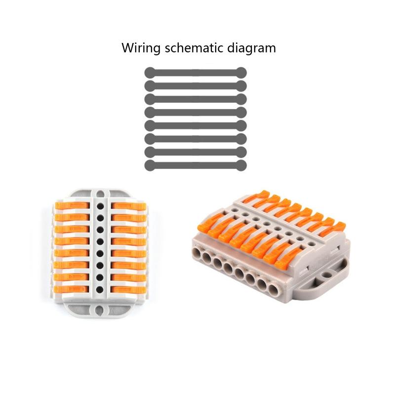 Cable Connector Orange Mini Quick Connector Universal Compact Cable Connector Household Wire Terminal Connector