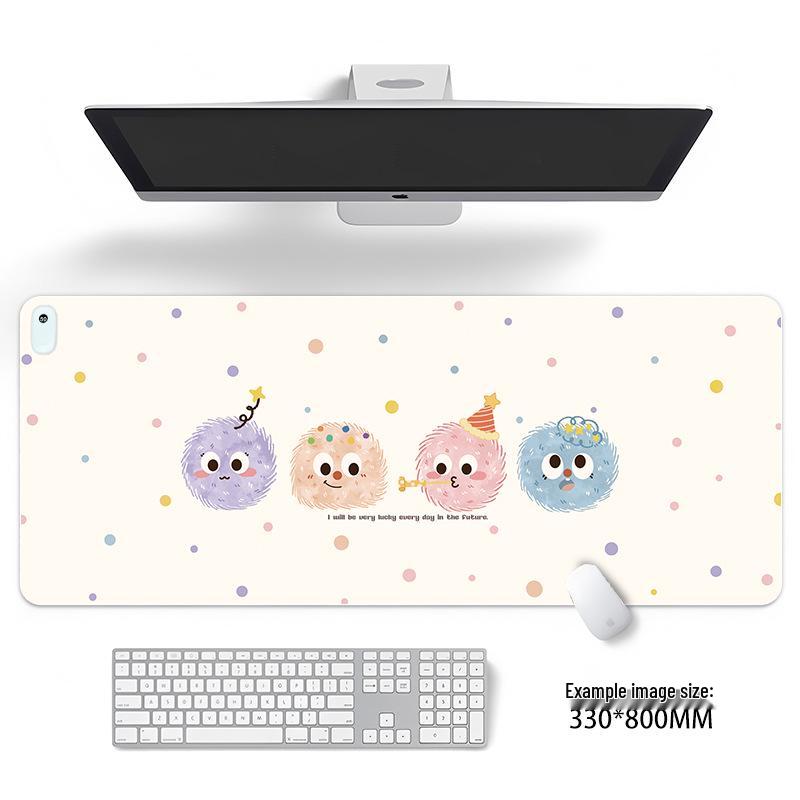 Large Odorless Cartoon Heating Desk Pad - Warm Office Mouse & Table Mat