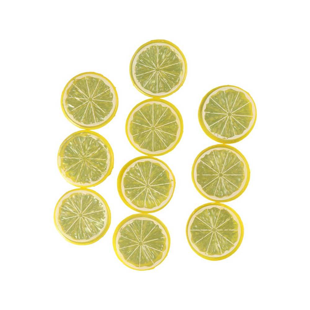 Decoration Fake Lemon Block Artificial Lemon Slice Fake Limes Chips Kitchen Decor Simulation Fruit