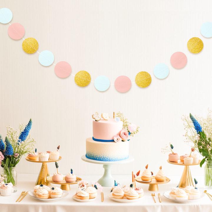 Colorful Net Celebrity Birthday Banner - Kids' First Birthday Photo Props & Party Decor