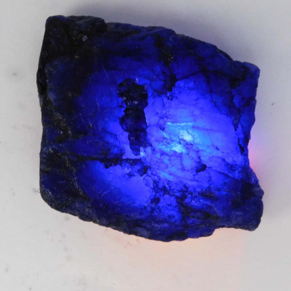 371.20 Ct Natural Blue Sapphire Uncut Rough Earth Mined CERTIFIED Loose Gemstone A-5517