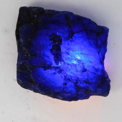 371.20 Ct Natural Blue Sapphire Uncut Rough Earth Mined CERTIFIED Loose Gemstone