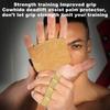 1 Pair Cowhide Grip Pads Lifting Grips Gym Workout Gloves Weightlifting Calisthenics Powerlifting Fitness Sports Hand Protector