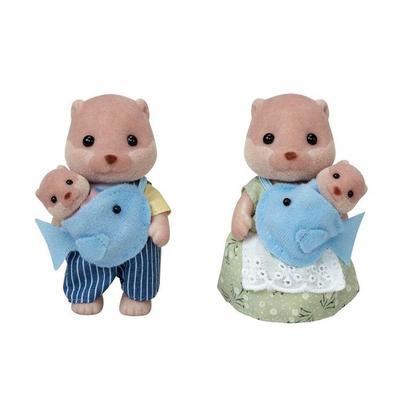 Família Lontra Sylvanian Families FS-32 CP-SF Presente de Aniversário Crianças Meninas 3 Anos 4 5 6 Boneca