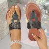 Fashion Style Flat Bottom Fashion Trendy Women's Beach Sandals Outdoor Wear Non-slip Outdoor Versatile Women Slippers Flip Flops Women