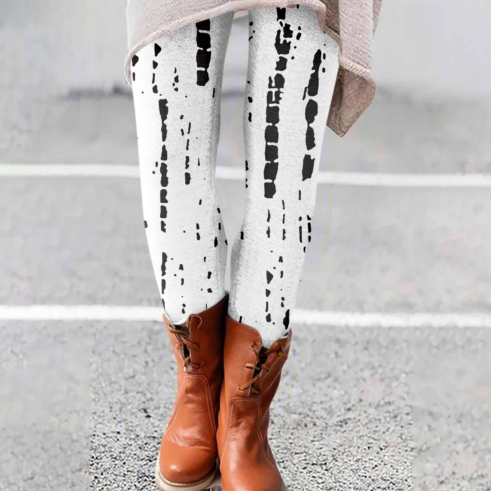 

Women s Pants Print Elastic Soft Cotton Leggings Casual Home Pajamas L