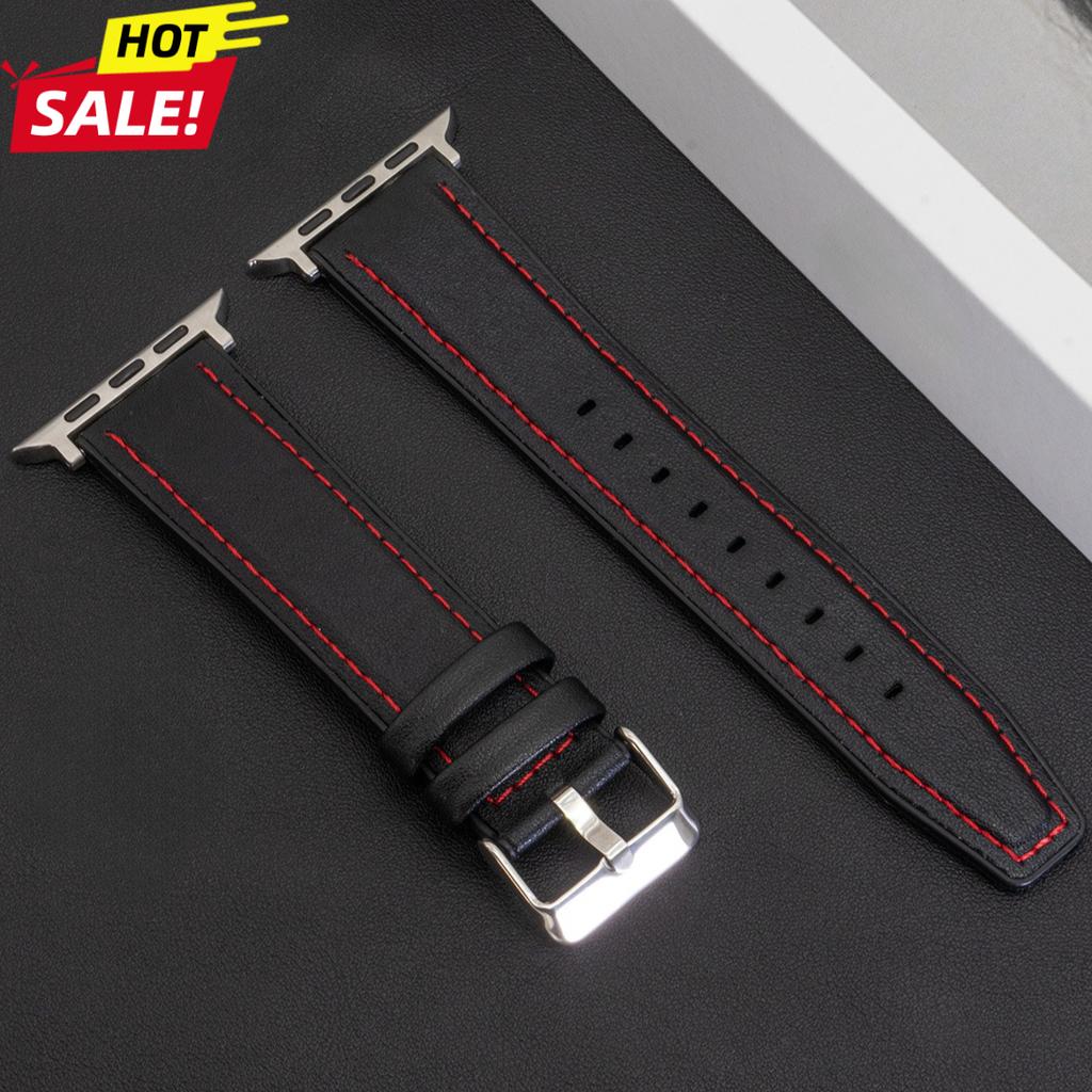 Leather Band Strap for Apple Watch Band Ultra 3 49mm 11 10 46mm High Quality for IWatch Series 9 8 7 6SE54 44 40 45 41mm Correa