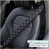 Extended Fabric Car Seatbelt Shoulder Pad, Universal for All Seasons, Breathable Cotton and Linen Seatbelt Cover