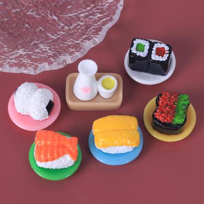 Sushi Rice Ball & Shochu Simulation Food Toy Ornament Keychain