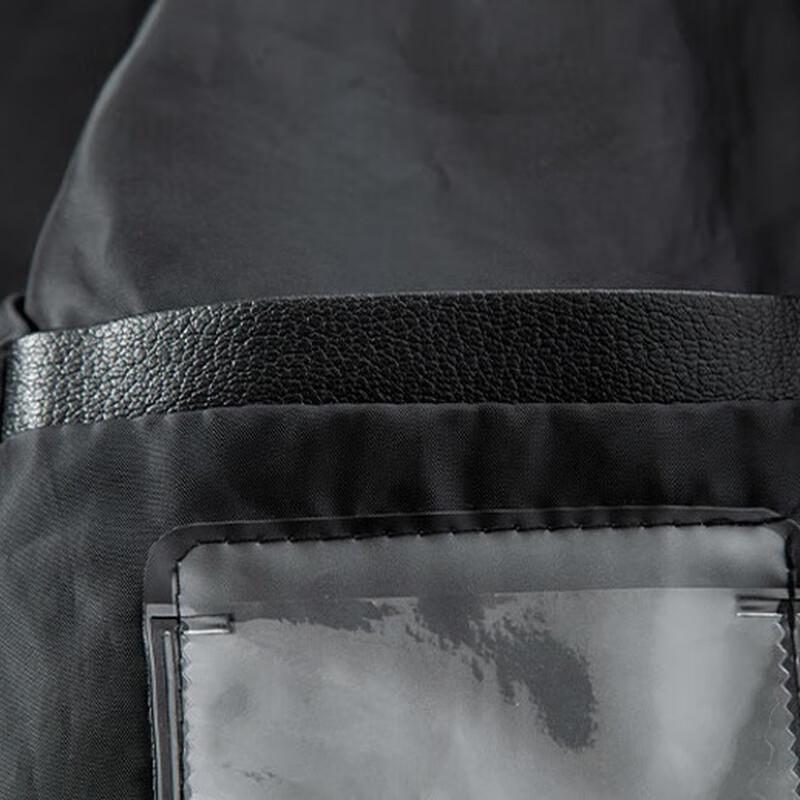 ROMON Men's Waterproof Faux Leather Casual Jacket