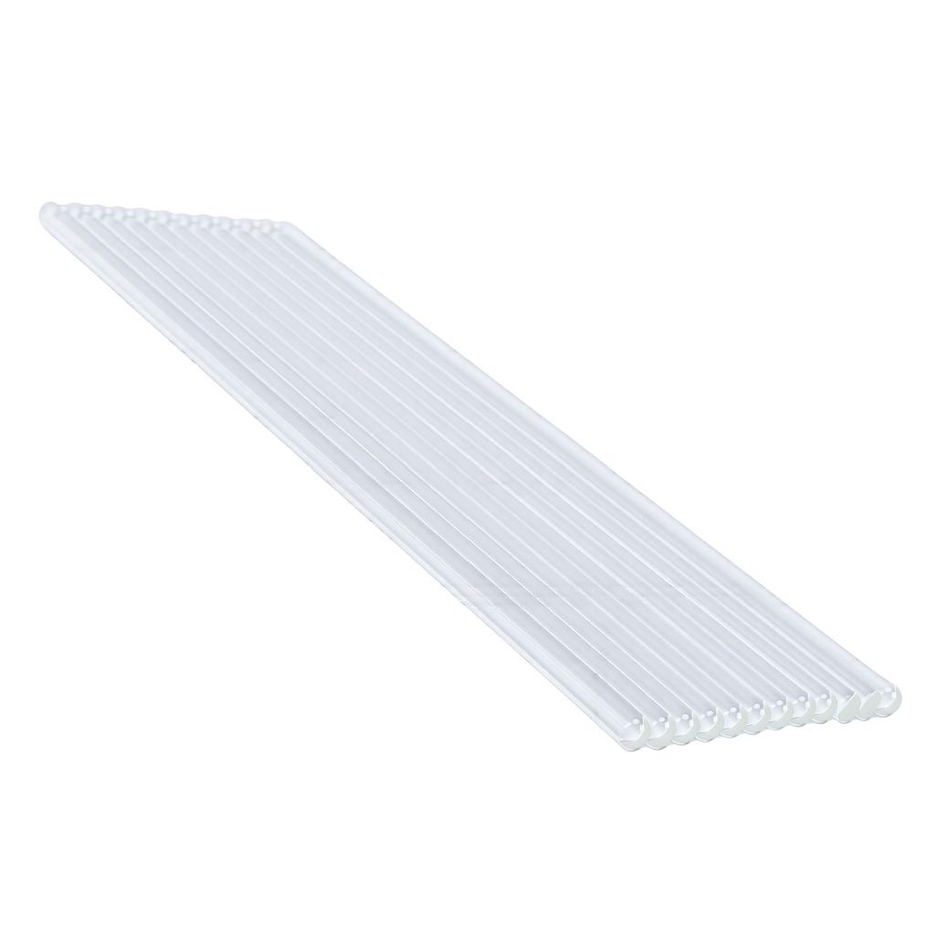 12pcs 20cm Glass Stirring Rods Solid Heat Resistance Glass Stick for Laboratory Kitchen Bar