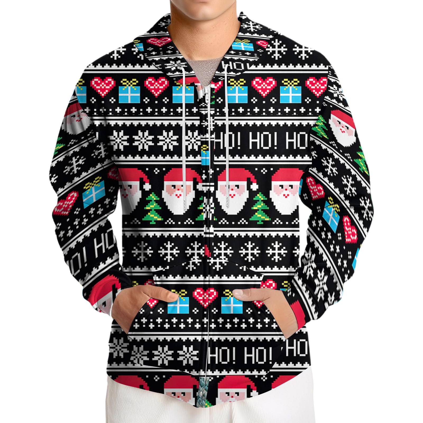 

Men s Loose-fitting Casual Hooded Drawstring Jacket L чёрный