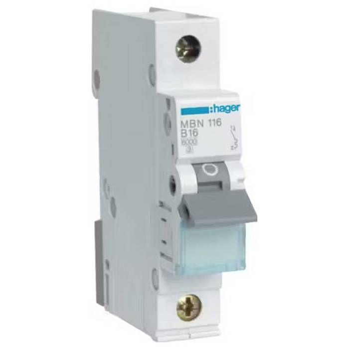 Hager mbn116 disjoncteur 1 pôle 16 a
