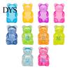 Clear Stress Ball Bear Squeeze Toy Anxiety Relief Glitter Sugar Sensory Soft Stretchy Decompression Fidget Kids