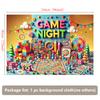 2D Flat Banner 1PC Game Night Polyester Background Banner Multi-functional Party Decoration Photography Studio Props