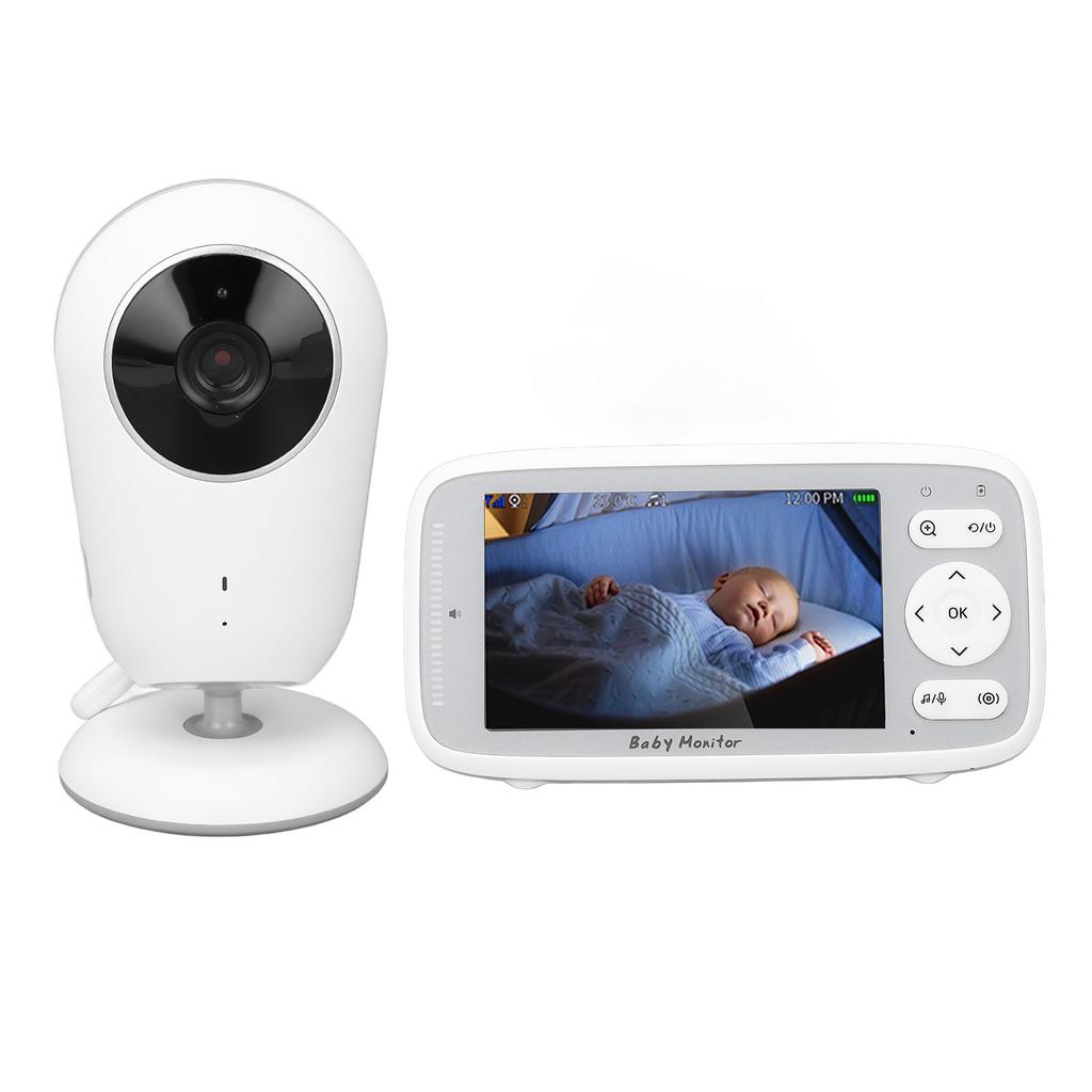 Infant Camera with 4 Inch LCD Screen 1MP Wireless Two Way Talk Lullaby Night Vision Temperature Surv