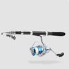 CAMPSTORS Fishing Set for Two Fishing Sea Fishing Compact Spinning Carbon Includes Lure Storage Bag of Beginners, 2.1m Rods, Set, Rod, Beginner's Set,