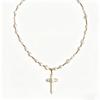 New natural freshwater pearl cross pendant necklace, fashionable, elegant, and stylish, with a high-end feel, perfect as a clavicle chain for women