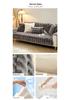 Thick Non-Slip Cat Scratch-Resistant Bubble Fleece Rabbit Fur Sofa Cushion for Autumn and Winter