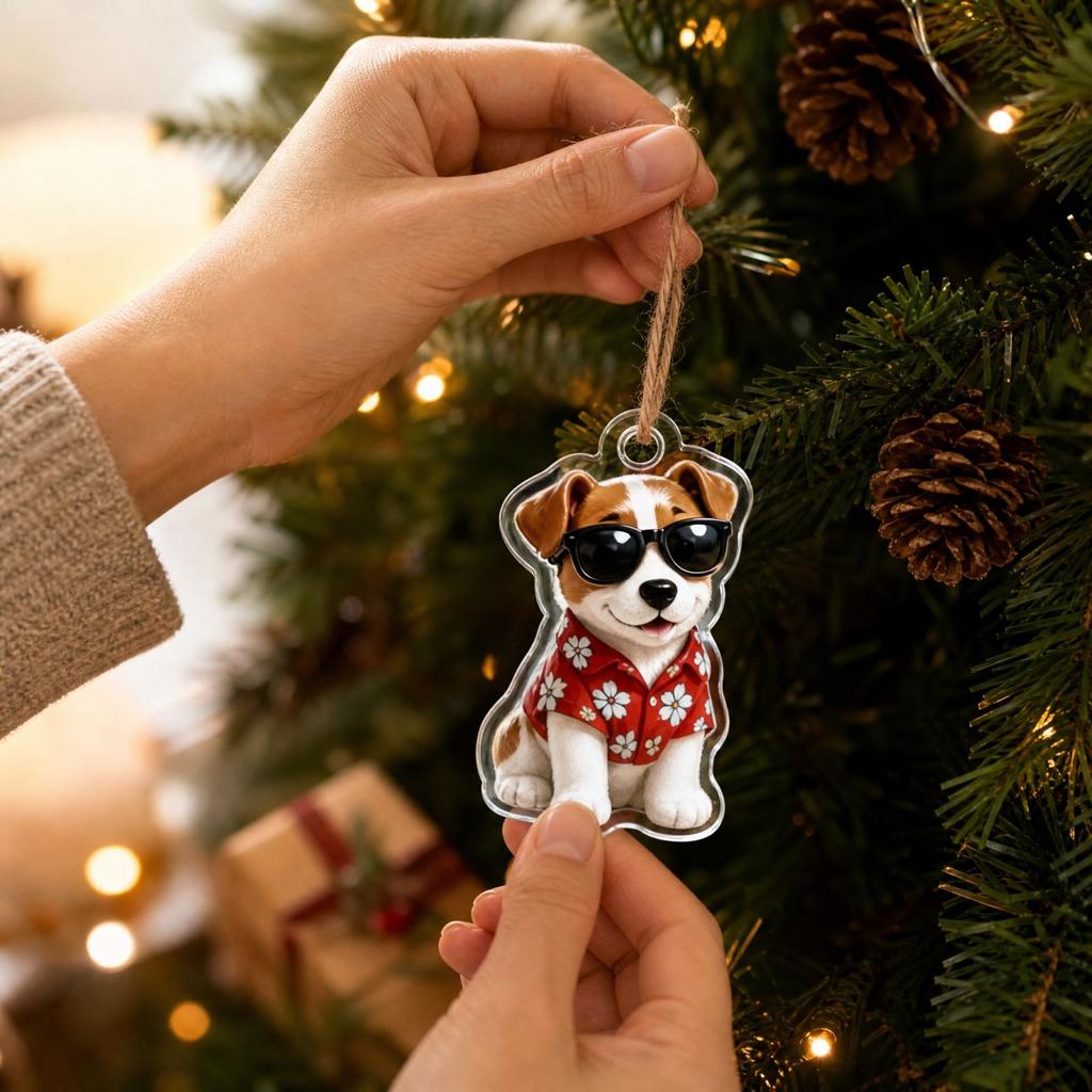 Advent Calendar -Day Christmas Countdown Acrylic Hanging Ornament Holiday Decor