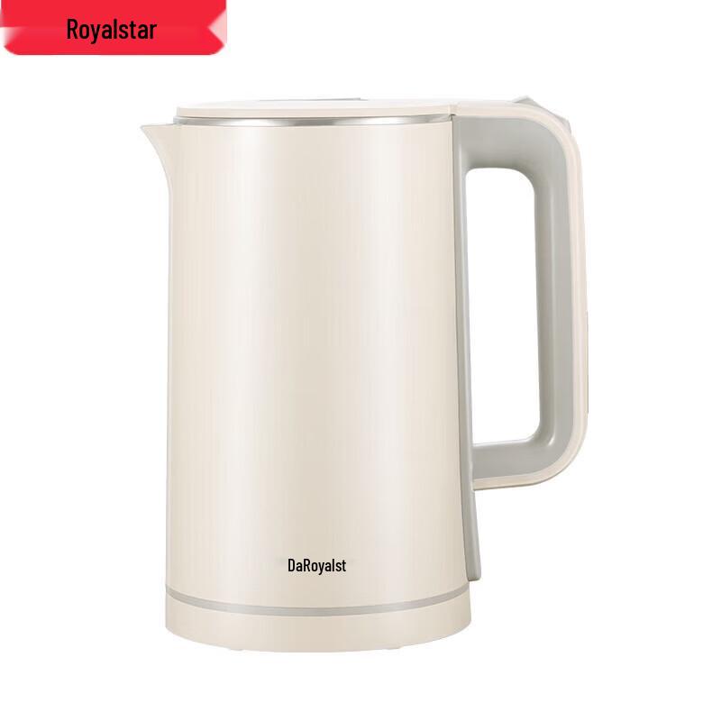 Royalstar 1.8L Double-Layer Anti-Scald Electric Kettle CN plug (adapter included)