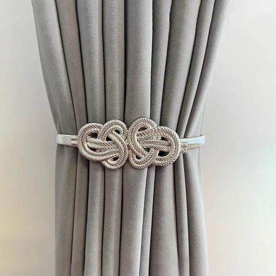 Curtain Buckle, with High-Elastic Spring Holdbacks, Simple Style No-Drill Curtain Clip, for Home Decor And Cable Organizer