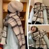 Winter Scarf Women's Korean Style Cool High-End Thick Warm Shawl Versatile Student Wrap Scarf for Cold Weather Fashion Accessory