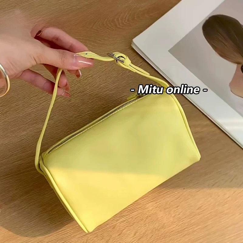 Weiche Ledertasche Damen Umhängetasche Verbesserte Schreibtischlampe Tasche Modische Trendige Zylindertasche Einzelne Schultertasche