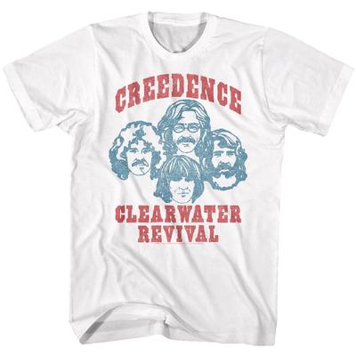 Creedence Clearwater Revival Band Foto Zeichnung Herren T-Shirt