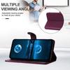 For iPhone 16 Pro Wallet Phone Case Leather Stand Cover with Strap